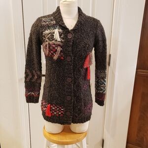 Catimini Made In France Cozy Multicolor Knit Women's Sweater